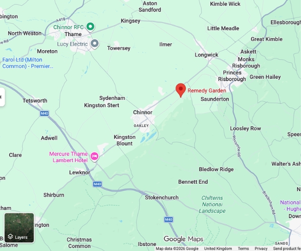 Map of local flower delivery in Bledlow