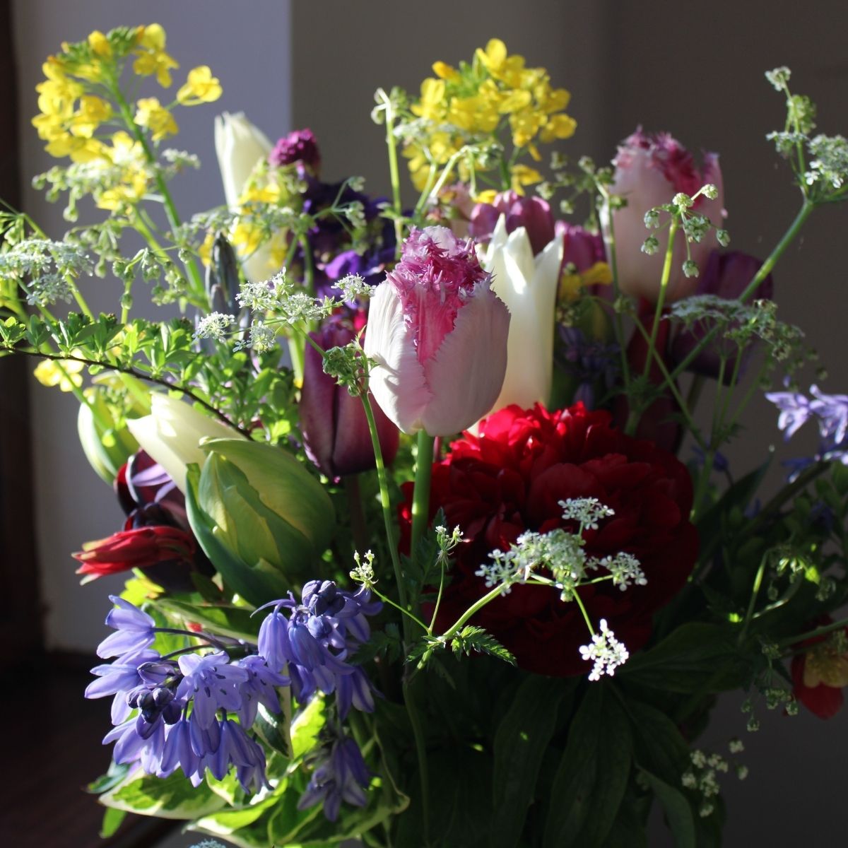 Small seasonal garden bouquet of locally grown flowers from The Remedy Garden in Bledlow